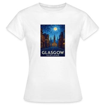 Glasgow Schottland - Frauen T-Shirt - Weiß - Vorne - AI Model Female 172 dark (172cm)