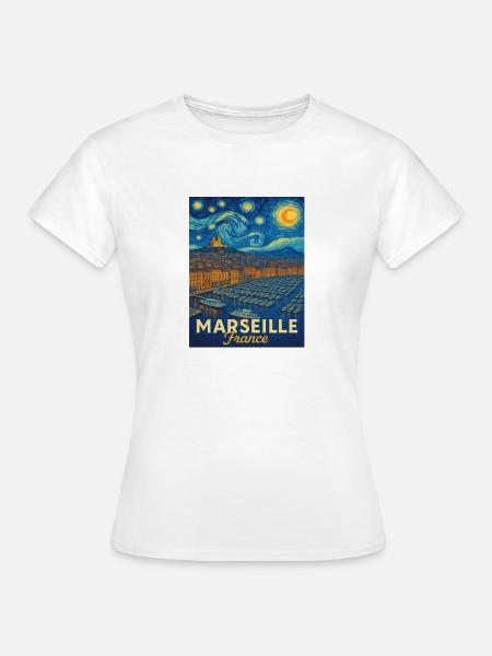 Marseille Frankreich - Frauen T-Shirt - Weiß