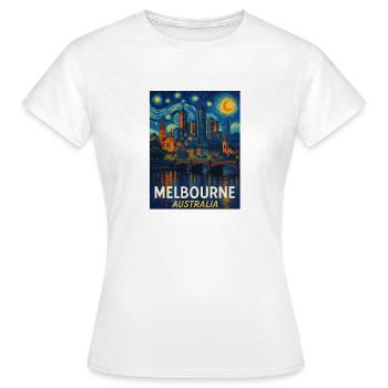 Melbourne Australien - Frauen T-Shirt - Weiß - Vorne - AI Model Female 172 dark (172cm)