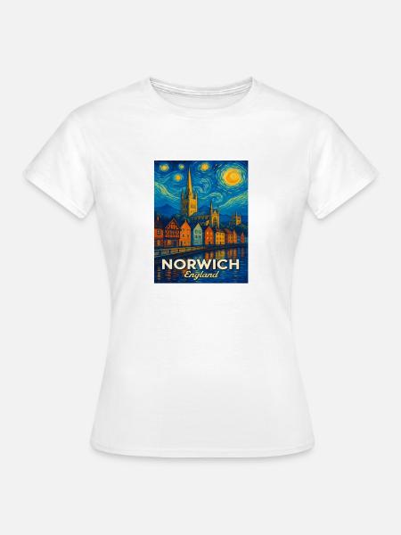 Norwich England - Frauen T-Shirt - Weiß