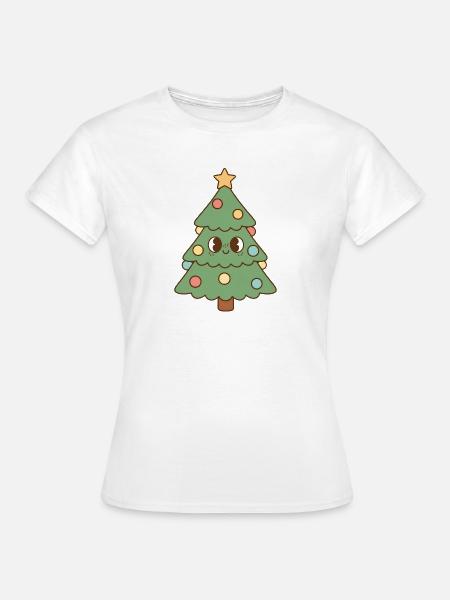 Weihnachtsbaum - Frauen T-Shirt - Weiß