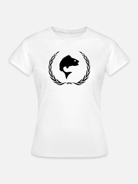 Fisch Symbol Kranz - Frauen T-Shirt - Weiß