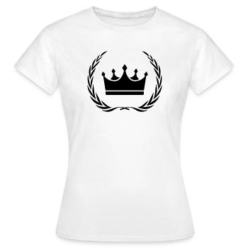 Couronne symbole couronne - T-shirt Femme - blanc - Devant - AI Model Female 172 dark (172cm)