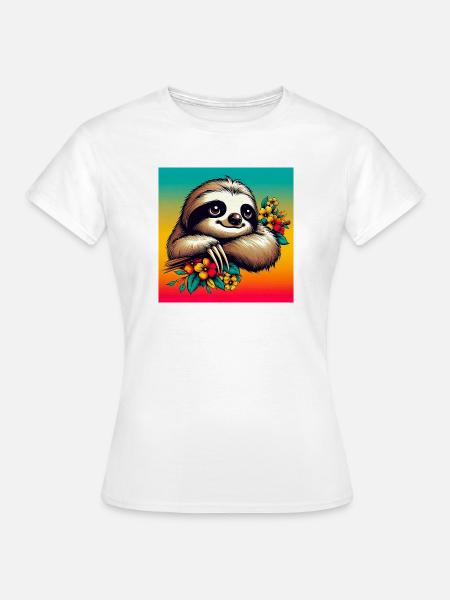 Faultier - Frauen T-Shirt - Weiß