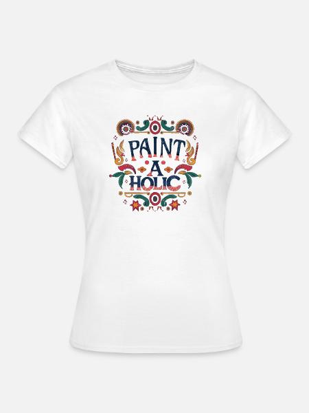 Paint-aholic - T-shirt dam - vit