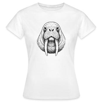 Morse - T-shirt Femme - blanc - Devant - AI Model Female 172 dark (172cm)