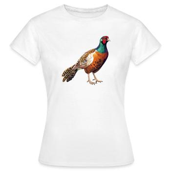 Fasane Fasan - Frauen T-Shirt - Weiß - Vorne - AI Model Female 172 dark (172cm)