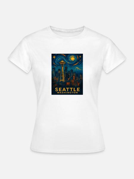 Seattle Washington - Frauen T-Shirt - Weiß