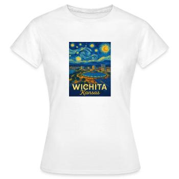 Wichita, Kansas - T-shirt Femme - blanc - Devant - AI Model Female 172 dark (172cm)