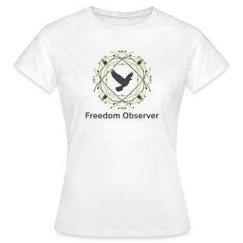 Freedom Observer - Women's T-Shirt - white - Front - AI Model Female 172 dark (172cm)