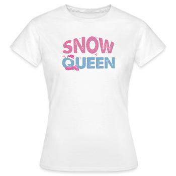 Schneekönigin Winterurlaub - Frauen T-Shirt - Weiß - Vorne - AI Model Female 172 dark (172cm)