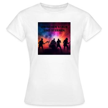 Zwischen Staub und Sternen - Frauen T-Shirt - Weiß - Vorne - AI Model Female 172 dark (172cm)