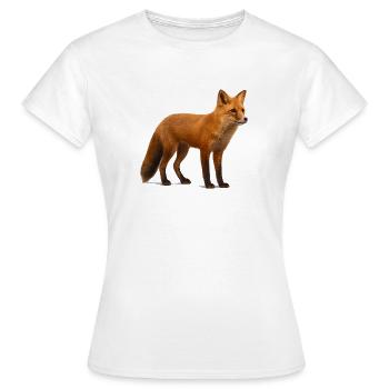 Red fox in the light of nature - Women's T-Shirt - white - Front - AI Model Female 172 dark (172cm)