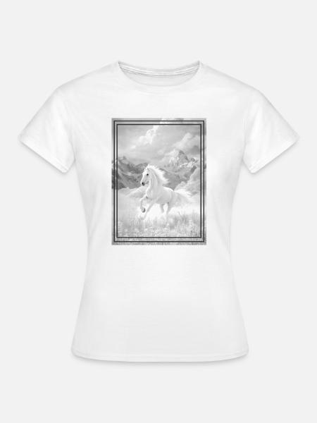 Pferd - Frauen T-Shirt - Weiß