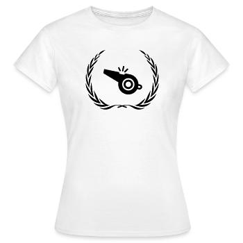 Whistle Whistle Wreath - Women's T-Shirt - white - Front - AI Model Female 172 dark (172cm)