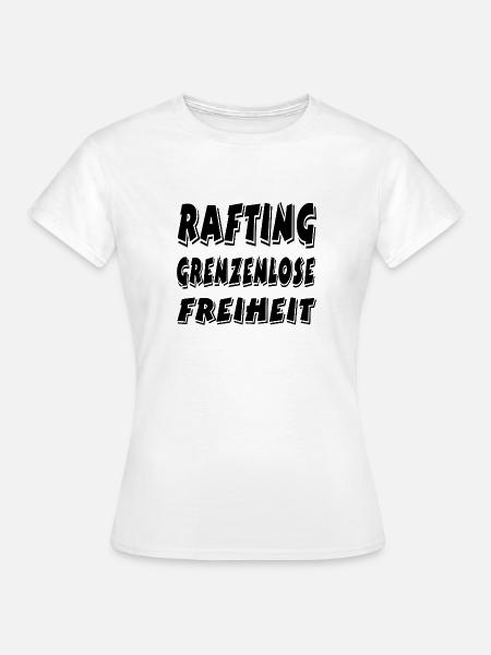 Rafting_neu_a1 - Frauen T-Shirt - Weiß