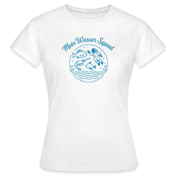 Mon escouade aquatique - T-shirt Femme - blanc - Devant - AI Model Female 172 dark (172cm)
