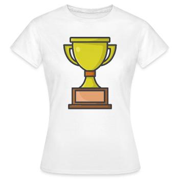 Trophée - T-shirt Femme - blanc - Devant - AI Model Female 172 dark (172cm)