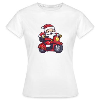 Weihnachtsmann Lustig Fahrzeug - Frauen T-Shirt - Weiß - Vorne - AI Model Female 172 dark (172cm)