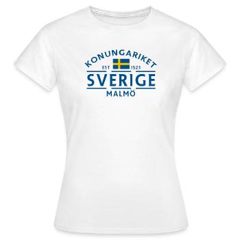 Sweden Malmö Official Logo - Women's T-Shirt - white - Front - AI Model Female 172 dark (172cm)