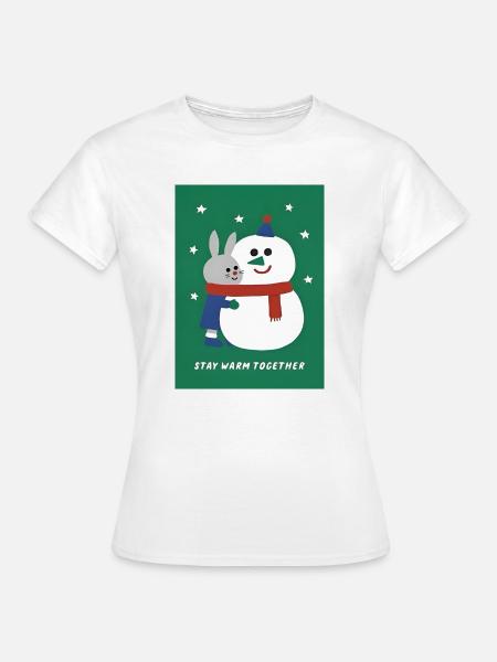 Winter Holiday Design - Frauen T-Shirt - Weiß