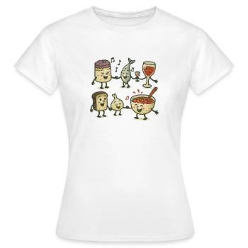 Ukrainian dishes - Women's T-Shirt - white - Front - AI Model Female 172 dark (172cm)
