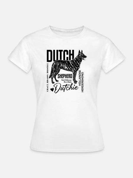 Luci-Standing-SideView - Frauen T-Shirt - Weiß