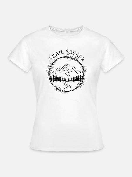 Trail Seeker – Naturpfad Edition - Frauen T-Shirt - Weiß