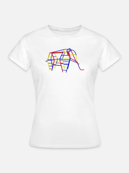 DDR Kletterelefant - Frauen T-Shirt - Weiß
