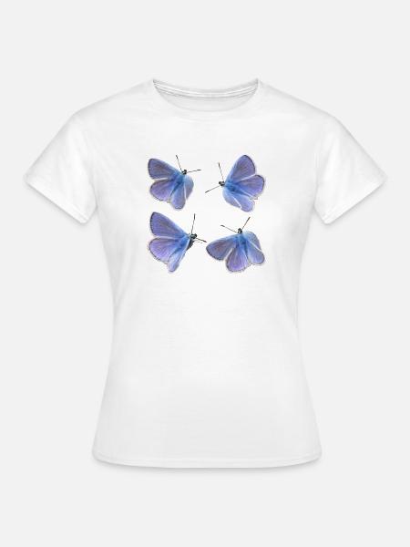 vier Bläulinge - Frauen T-Shirt - Weiß
