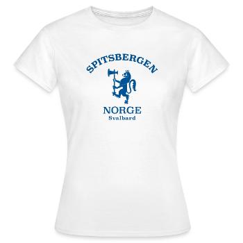 Spitzberg Norvège Norvège Norvège - T-shirt Femme - blanc - Devant - AI Model Female 172 dark (172cm)