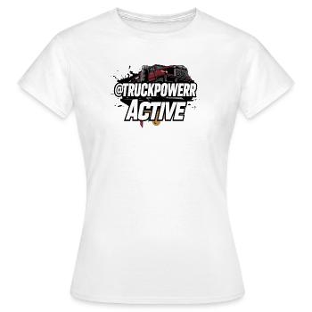 TruckPower Active Bold Truck Motif - Women's T-Shirt - white - Front - AI Model Female 172 dark (172cm)