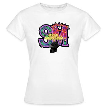 Sozialer Masochismus SM - Frauen T-Shirt - Weiß - Vorne - AI Model Female 172 dark (172cm)