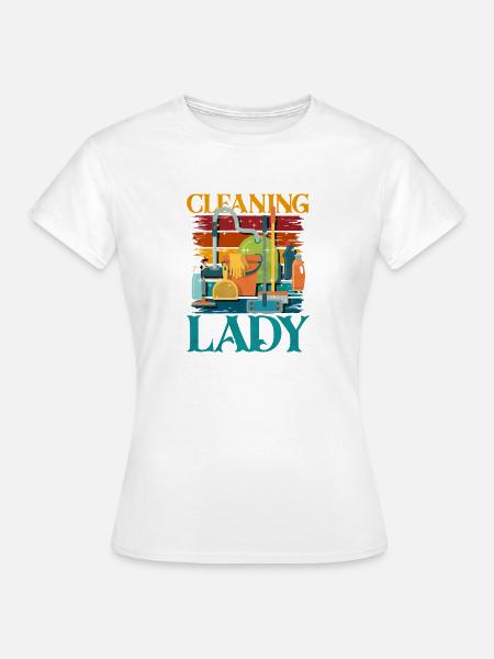 Reinigungsheldin Farbexplosion - Frauen T-Shirt - Weiß