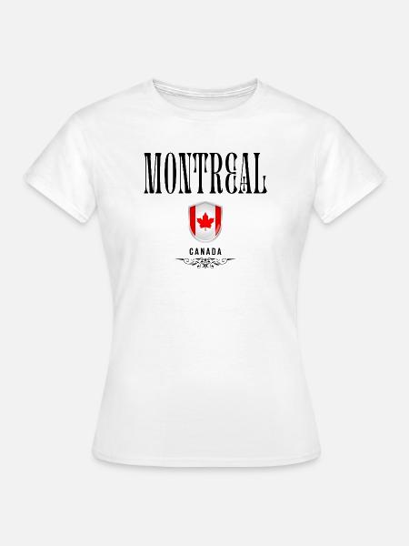 Souvenir Montreal, Montreal Kanada - Frauen T-Shirt - Weiß