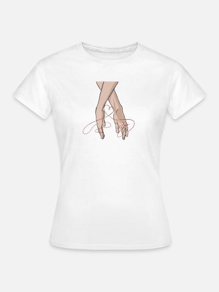 hand_in_hand - Frauen T-Shirt - Weiß