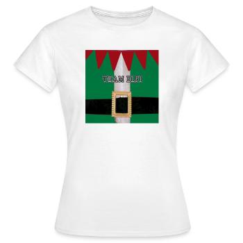 Look de ceinture costume de l’équipe Elfi - T-shirt Femme - blanc - Devant - AI Model Female 172 dark (172cm)
