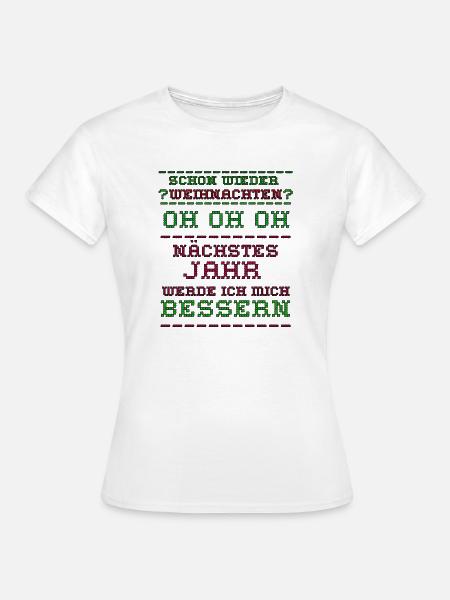 Ugly christmas - Frauen T-Shirt - Weiß