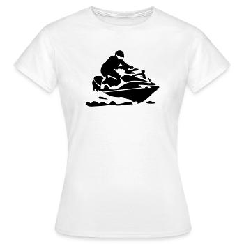 Jetski - Frauen T-Shirt - Weiß - Vorne - AI Model Female 172 dark (172cm)