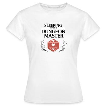 Sleeping with the DM - Funny D'n'D - T-shirt Femme - blanc - Devant - AI Model Female 172 dark (172cm)