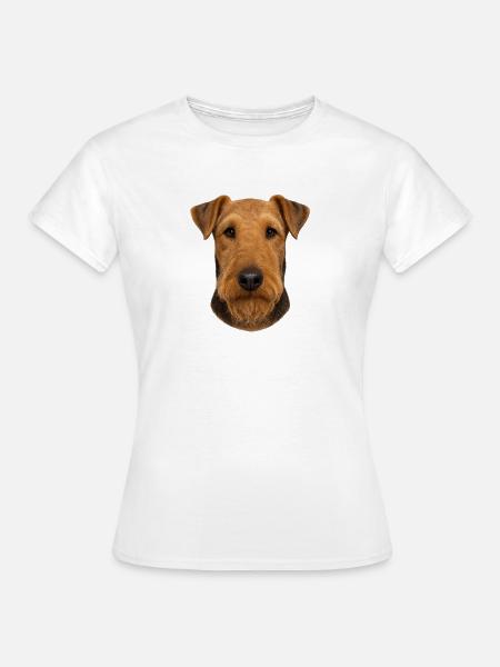 Hundekopf Portrait Braunton - Frauen T-Shirt - Weiß