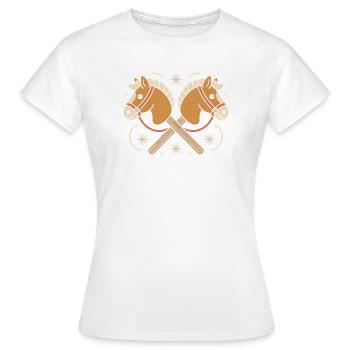 Hobby Horsing - T-shirt Femme - blanc - Devant - AI Model Female 172 dark (172cm)