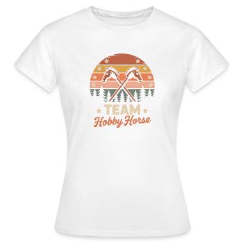 Hobby Horsing - T-shirt Femme - blanc - Devant - AI Model Female 172 dark (172cm)