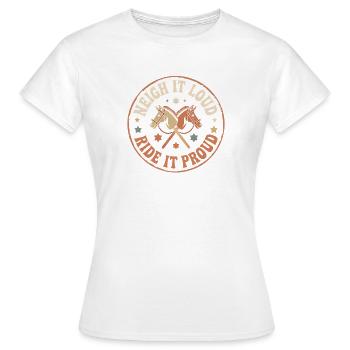 Hobby Horsing - T-shirt Femme - blanc - Devant - AI Model Female 172 dark (172cm)