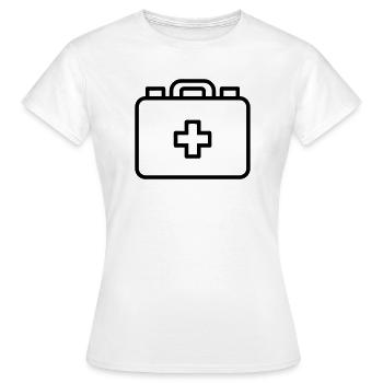 First aid kit - Women's T-Shirt - white - Front - AI Model Female 172 dark (172cm)