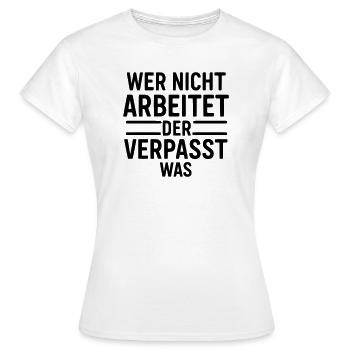 Motivation au travail - T-shirt Femme - blanc - Devant - AI Model Female 172 dark (172cm)