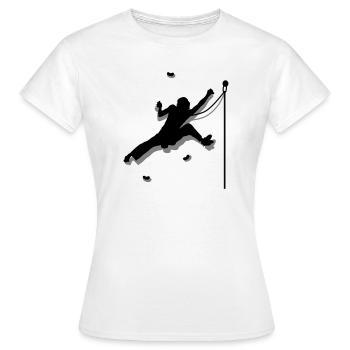 Escalade des murs - T-shirt Femme - blanc - Devant - AI Model Female 172 dark (172cm)