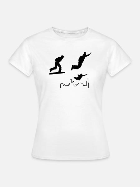 BASE jumping - Frauen T-Shirt - Weiß