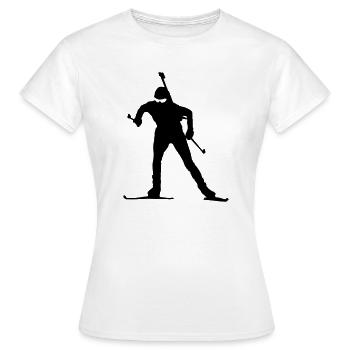 biathlon - T-shirt Femme - blanc - Devant - AI Model Female 172 dark (172cm)