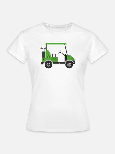 Golfwagen - Frauen T-Shirt - Weiß